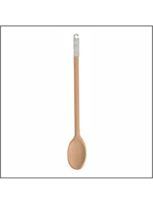 COLHER OVAL DE MADEIRA C/SUPORTE 35CM UN. STOLF