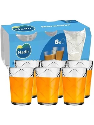 COPO MARACATU 275ML DE VIDRO JOGO C/6 PECAS