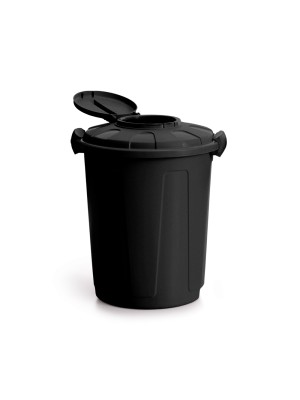 Lixeira Multiuso 60 Litros Preta  Com Tampa e Alta Resistência