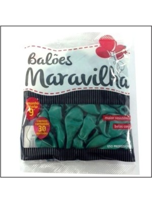 BALAO VERDE N.9 C/30PCS BALOES MARAVILHA UN. BALOES JOY