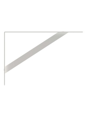 CANTONEIRA EM L 25CM DE FERRO BRANCO