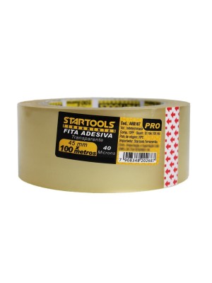 FITA ADESIVA TRANSPARENTE 45MMX100MTS