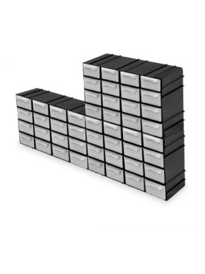 Organizador Plástico 7001 22x15,5x8cm Resistente e Compacto para Gavetas, Armários e Bancadas – Prático, Empilhável e Fácil de Limpar