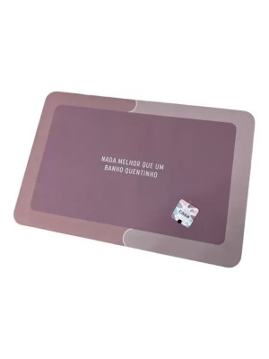 TAPETE POLIESTER C/ BORRACHA 37,5X57,5CM UN.