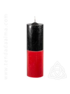 VELA N 7 PRETA-VERMELHA 255G UN. VELAS MAX