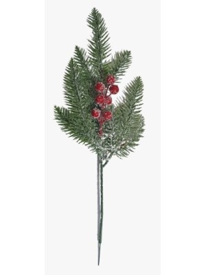 FLOR GALHO 35CM PERMANENTE DE NATAL UN. MULTIART